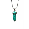 İEG Turkuaz Doğal Taşı Zincirli El Yapımı Kolye Uç: 3 cm Zincir: 20 cm Kutulu