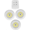 ieg™ Uzaktan Kumandalı Yapışkanlı 3lü Led Spot Lamba