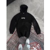 ieg™ Uzun Kol Kapşonlu Göğüs Baskılı SweatShirt - Siyah