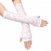 ieg™ Uzun Zarif Dantel Eldiven Parmaksız Beyaz 35 cm