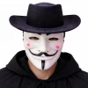 ieg™ Vendetta Maske ve Şapka Seti – Anonim Stil Parti Maskesi