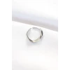 Yassı Silver Renk Ayarlanabilir Yüzük - TJ-BYK3100