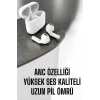 ieg™ Yeni Nesil Pro Bluetooth Kulaklık Uzun Pil Ömrü Beyaz