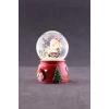 ieg ™ Yeni Yıl Noel Baba Temalı Mini Boy Işıklı Kar Küresi 6,5 cm A