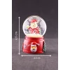 ieg ™ Yeni Yıl Noel Baba Temalı Mini Boy Işıklı Kar Küresi 6,5 cm A