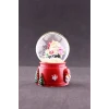 ieg ™ Yeni Yıl Noel Baba Temalı Mini Boy Işıklı Kar Küresi 6,5 cm A