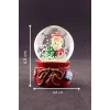 ieg ™ Yılbaşı 2023 Noel Baba ve Çam Ağacı Mini Boy Kar Küresi 6,5 cm