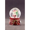 ieg ™ Yılbaşı 2023 Noel Baba ve Çam Ağacı Mini Boy Kar Küresi 6,5 cm