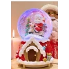 ieg ™ Yılbaşı 2025 Noel Baba Temalı 13 cm Orta Boy Işıklı Müzikli Kar Küresi 59A