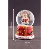 ieg ™ Yılbaşı Hediyeleri Temalı  Noel Baba Mini Boy Işıklı Kar Küresi 6,5 cm 1
