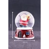 ieg ™ Yılbaşı Yeni Yıl Noel Baba Temalı Orta Boy Işıklı Kar Küresi 9 cm A
