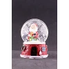 ieg ™ Yılbaşı Yeni Yıl Noel Baba Temalı Orta Boy Işıklı Kar Küresi 9 cm A