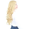 ieg™ Yoğun Dalgalı Fiber Sentetik Uzun Perçemsiz Peruk - Sarı