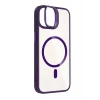 ieg™  Apple iPhone 11 Remim Lensli Magsafe Standlı Kapak - Derin Mor