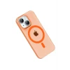 ieg™  Apple iPhone 14 PC Blank Magsafe Kapak - Turuncu