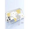 ieg™  Apple iPhone 16 Pro Floral Magsafe Kapak - Turuncu