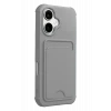 ieg™  Apple iPhone 17 Kelvin Kartvizitli Silikon - Gri