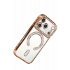 ieg™  Apple iPhone 17 Pro Joke Simli Magneticsafe Kılıf - Turuncu