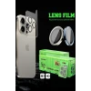 ieg™  Apple iPhone 17 Raze Metal Kamera Lens - Gümüş