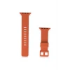 ieg™  Apple Watch 42mm KR408 Çizgili Silikon Kordon - Turuncu