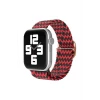 ieg™  Apple Watch 42mm Star Kordon - Zigzag Kırmızı-Siyah