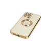 ieg™  iPhone 12 Pro Kılıf Slot Silikon - Gold