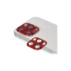 ieg™  iPhone 13 Pro Max Pers Alüminyum Kamera Lens - Kırmızı