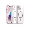 ieg™  iPhone 15 Kılıf Kross Magneticsafe Kapak - Rose