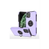 ieg™  iPhone 11 Pro Max Kılıf Elit Yüzüklü Kapak - Mor