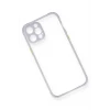 ieg™  iPhone 12 Kılıf Miami Şeffaf Silikon - Lila