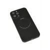 ieg™  iPhone 13 Pro Kılıf Jack Magneticsafe Lens Silikon - Siyah
