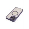 ieg™  iPhone 13 Pro Max Kılıf Prag Magneticsafe Kapak - Derin Mor