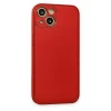ieg™  iPhone 14 Plus Kılıf Coco Deri Silikon Kapak - Kırmızı