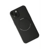 ieg™  iPhone 14 Plus Kılıf Jack Magneticsafe Lens Silikon - Siyah