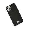 ieg™  iPhone 14 Plus Kılıf Kelvin Kartvizitli Silikon - Siyah