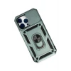 ieg™  iPhone 14 Pro Max Kılıf Pars Lens Yüzüklü Silikon - Yeşil