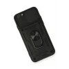 ieg™  iPhone 6 Kılıf Pars Lens Yüzüklü Silikon - Siyah