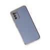 ieg™  Samsung Galaxy A03S Kılıf Volet Silikon - Mavi