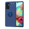 ieg™  Samsung Galaxy A72 Kılıf Range Yüzüklü Silikon - Mavi