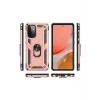 ieg™  Samsung Galaxy A72 Kılıf Sofya Yüzüklü Silikon Kapak - Rose