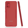 ieg™  Samsung Galaxy A02S Kılıf Platin Silikon - Kırmızı