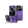 ieg™  Xiaomi Redmi Note 13 Pro Plus Joy Lens Standlı Kapak - Mor