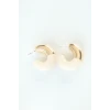 ietaks™ CCB Krem Gold Çift Renk Küpe