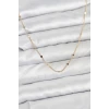 ietaks™ CM 14K Gold Renk Ezme Pul Model 60 cm Kadın Kolye