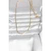 ietaks™ CM 14K Gold Renk Yassı Zincir Model 60 cm Kadın Kolye