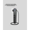 ieg™ 4’lü Çoklu Priz 2 USB Type-C Girişli Akım Korumalı Siyah