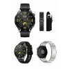 ieg™ Amoled Ekran 3 Kordonlu Akıllı Saat 5.0 Bluetooth Bağlantılı Android ve İOS Uyumlu