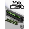 ieg™ Araba Park Numaratörü Araç İçi Numaralık Değiştirilebilir Çevirmeli Mini