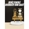 ieg™ Dekoratif Kum Saati Deniz Feneri Retro Masa Hediyeli Eşya