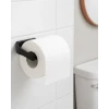 ieg™ Modern Siyah Tuvalet Kağıtlığı Duvar Tipi Minimal Tasarım Peçetelik
